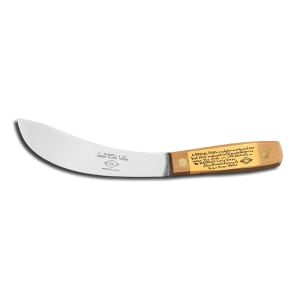 135-06221 6" Beef Skinning Knife w/ Beech Handle, Carbon Steel