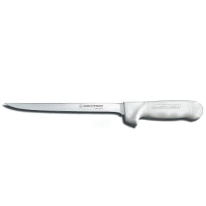 135-10243 SANI-SAFE® 9" Fillet Knife w/ Polypropylene White Handle, Carbon Steel