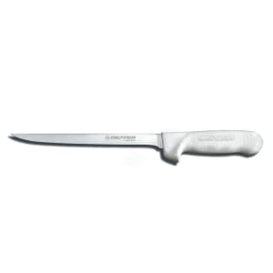 135-10203 SANI-SAFE® 7" Fillet Knife w/ Polypropylene White Handle, Carbon Steel