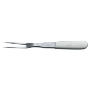 135-14443 SANI-SAFE® 5" Cook's Fork w/ Polypropylene White Handle, Stainless Steel