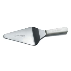 135-16503 SANI-SAFE® 6" x 5" Pizza Server w/ Polypropylene White Handle, Stainless Steel