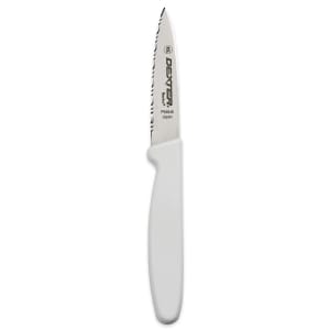 135-31612 3 1/8" Paring Knife w/ Polypropylene White Handle, Carbon Steel