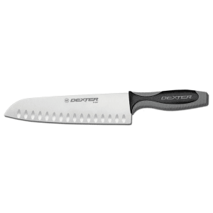 135-29283 9" Santoku Chef's Knife w/ Soft Rubber Handle, Carbon Steel