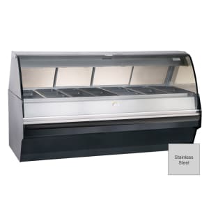 139-TY2SYS96SS 96" Halo Heat® Full Service Hot Food Display - Curved Glass, 120/208-240v/1ph...