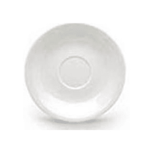 130-FR2 6" Round Franklin Rolled Edge Saucer, European White