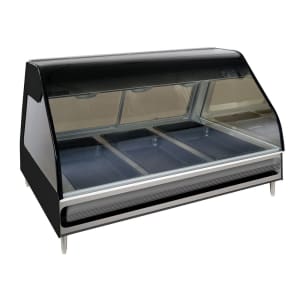 139-ED248BLK 48" Full Service Countertop Heated Display Case  - (1) Shelf, 120/208-240v/1ph