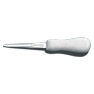 135-10833 SANI-SAFE® 4" Oyster Knife w/ Polypropylene White Handle, Carbon Steel