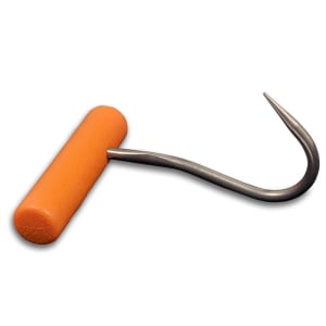 135-42052 4" Left Hand Hook,  1/4" dia., Round Handle