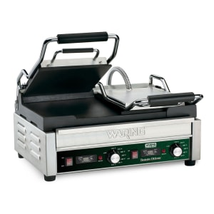 141-WFG300T Double Commercial Panini Press w/ Cast Iron Smooth Plates, 240v/1ph