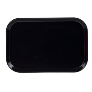 144-1015MT110 Rectangular Market Display Tray - 10 1/8" x 15" x 3/4", Black
