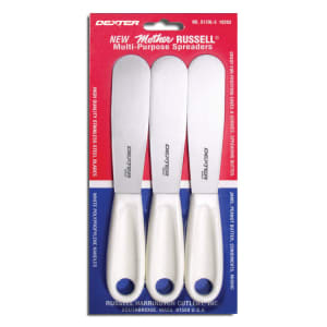 135-18293 3 1/2" Mother Russell Spreader Set w/ Polypropylene Handle, Stainless Steel