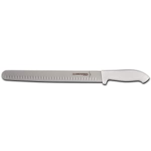 135-24283 14" Slicer w/ Soft White Rubber Handle, Carbon Steel