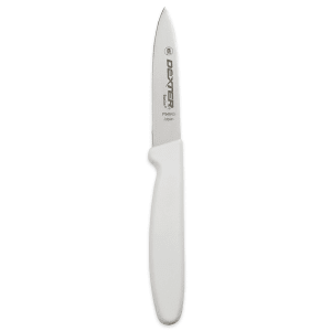135-31611 3 1/8" Paring Knife w/ Polypropylene White Handle, Carbon Steel