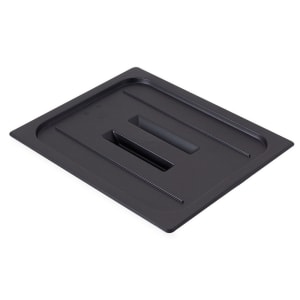144-20CWCH110 Camwear Food Pan Cover - Half Size, Flat, Handle, Black