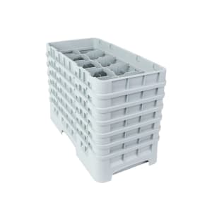 144-10HS1114151 Camrack Glass Rack - (6)Extenders, 10-Compartments, Soft Gray