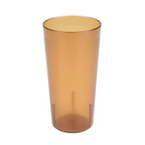144-2000P2153 22 oz Amber Textured Plastic Tumbler