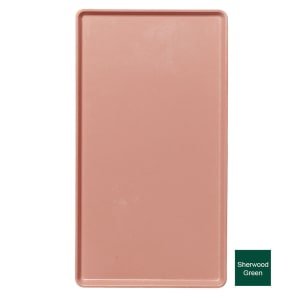 144-1220D119 Rectangular Dietary Tray - For Patient Feeding, 12" x 20", Sherwood Green