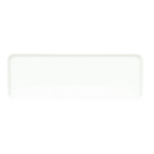 144-1030MT148 Rectangular Market Display Tray - 10 7/16" x 30" x 3/4", White