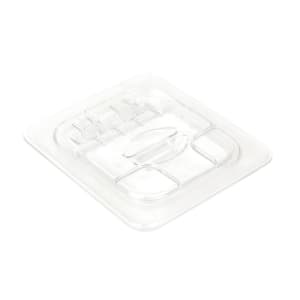 144-60CWL135 FlipLid Food Pan Cover - 1/6 Size, Hinged, Clear