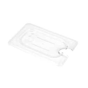 144-90CWCN135 Camwear Food Pan Cover - 1/9 Size, Flat, Notched, Clear