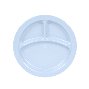 144-93CW401 9" Round Plastic Dinner Plate, Slate Blue