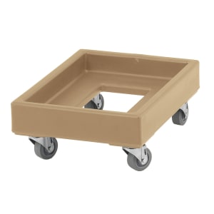 144-CD1420157 Camdolly® for Milk Crates w/ 350 lb Capacity, Coffee Beige