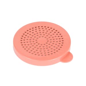 144-96SKRLM408 Medium Ground Shaker/Dredge Lid - Polycarbonate, Rose