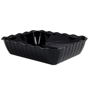 144-DC10110 4 9/10 qt Rectangular Deli Crock - Black