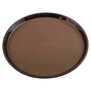144-PT1400167 14" Round Polytread Tray - Brown