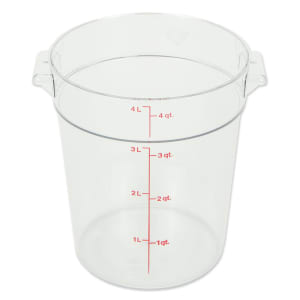 144-RFSCW4135 4 qt Camwear Round Storage Container - Clear