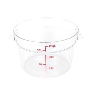 144-RFSCW12135 12 qt Camwear Round Storage Container - Clear