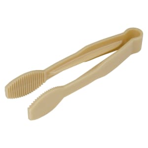 144-TG6133 6"L Plastic Serving Tongs, Beige