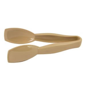 144-TGG6133 6 9/16"L Plastic Serving Tongs, Beige