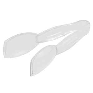 144-TGG6135 6 9/16"L Plastic Serving Tongs, Clear