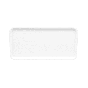 144-918MT148 Rectangular Market Display Tray - 8 11/16" x 18" x 13/16", White