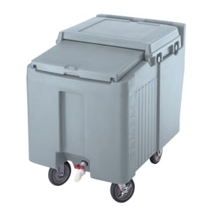 144-ICS125L401 125 lb Insulated Mobile Ice Caddy - Plastic, Slate Blue