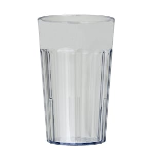144-NT10152 10 oz Clear Fluted Plastic Tumbler