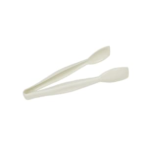 144-TGG6148 6 9/16"L Plastic Serving Tongs, White