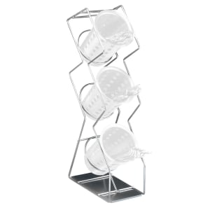151-1025339 3 Hole Space Saver Silverware Display Only - Silver