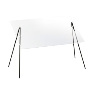 151-1456 Essential Rectangular Sneezeguard w/ 2 Wire Leg, 20 x 13 x 14 1/2" H