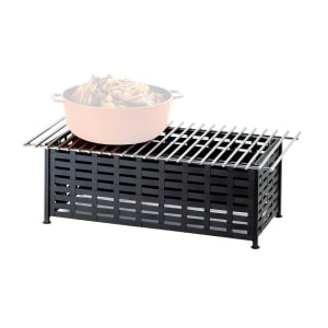 151-136122 Lattice Style Chafer Alternative, 22" x 12" x 7 1/2" H, Black