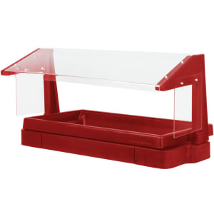 144-BBR480158 37 5/16" Cold Food Bar - (3) Pan Capacity, Table Top, Hot Red