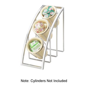 151-1747339 13" 3 Section Cylinder Display - Metal, Silver