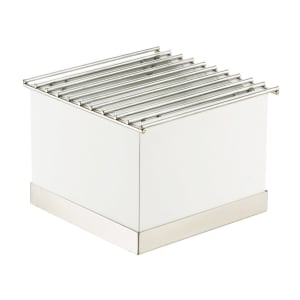 151-301155 Luxe Chafer Alternative - 12" x 12" x 8 1/4", White, Stainless Steel