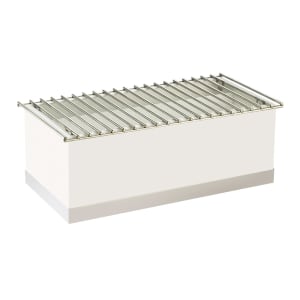 151-301255 Luxe Chafer Alternative - 22" x 12" x 8 1/2", White, Stainless Steel