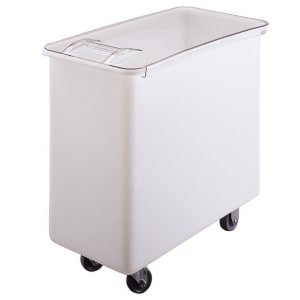 Baker's Mark 30 Gallon / 480 Cup Mobile Triple Ingredient Bin - Blue /  White / Yellow