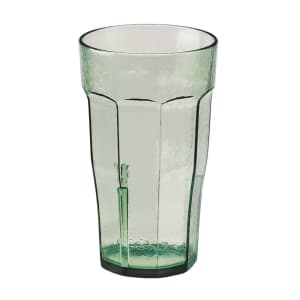 144-LT8427 8 oz Spanish Green Hammered Plastic Tumbler