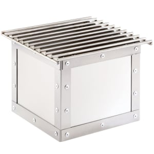 151-340755 12" Square Chafer Grill w/ Fuel Holder, Stainless