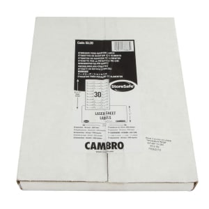 144-SLL30 StoreSafe Food Rotation Label Laser Sheet - 1x2 1/2" (3000 Labels)