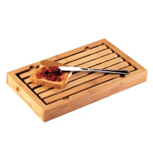 151-823 Bamboo Crumb Catcher Cutting Board, 13 3/4 x 8 x 1 1/2" High